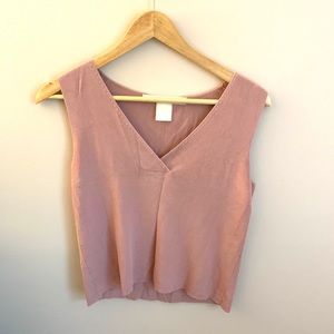 Pink sweater vest